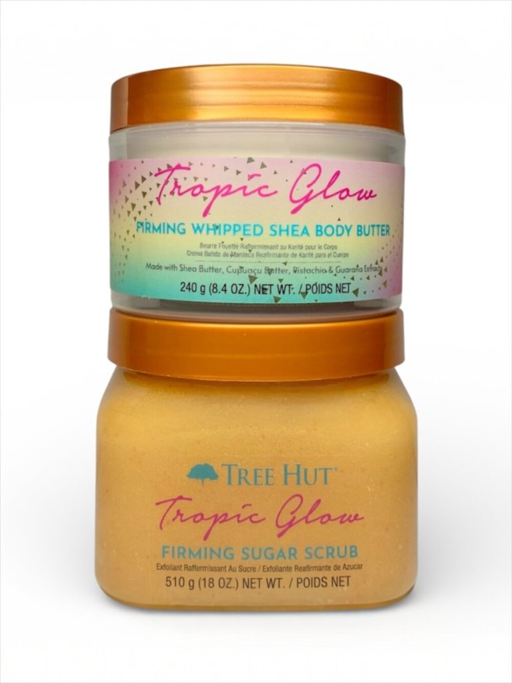 Tree Hut—Tropic Glow 2pc Set—Firming Sugar Scrub & Whipped Shea Body Butter